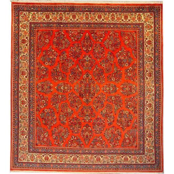 One Of The Kind Persian Sarough Rug 9'4" x 8'6"
